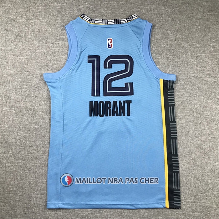 Maillot Enfant Memphis Grizzlies Ja Morant NO 12 Statement 2022-23 Bleu